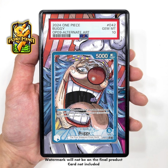 Buggy OP09-042 Leader Alternate Art Custom One Piece Graded