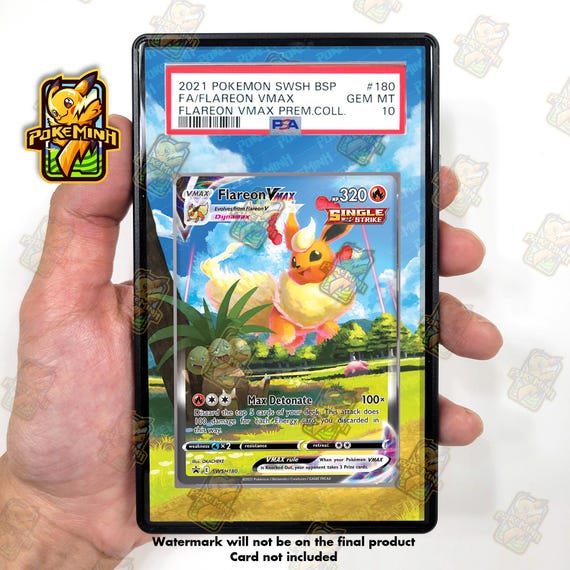 Flareon VMAX Alternate Art Custom Pokemon Graded Display Case - Etsy