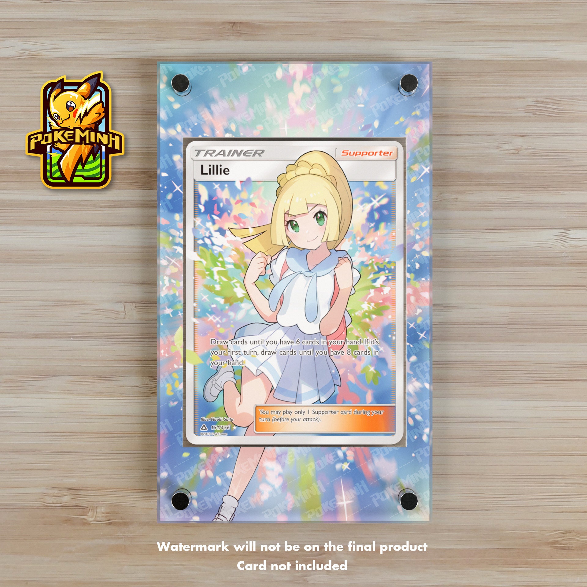 15815✨未開封 Pokemon Center 2017ミニポスター リーリエ 2025 Pokemon Center Lillie & Clefairy Sticker B-Side Label Japan