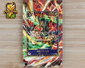 Vitrina promocional personalizada de One Piece de Zoro Flagship