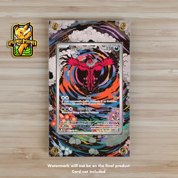 Yveltal AR Custom Pokemon Display Case - Etsy