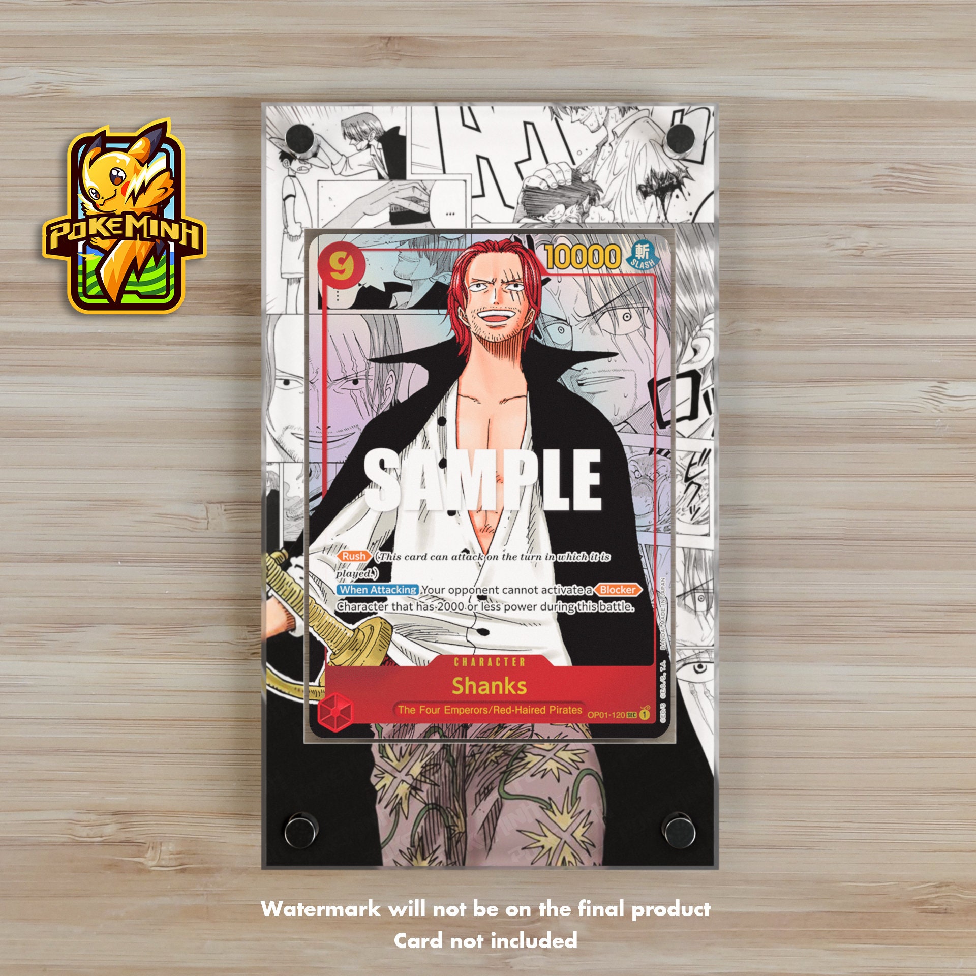 少年漫画 Custom Order for SAM - 5 M + 2 S cases Shanks OP01-120 Manga Custom One Piece Display Case - Etsy