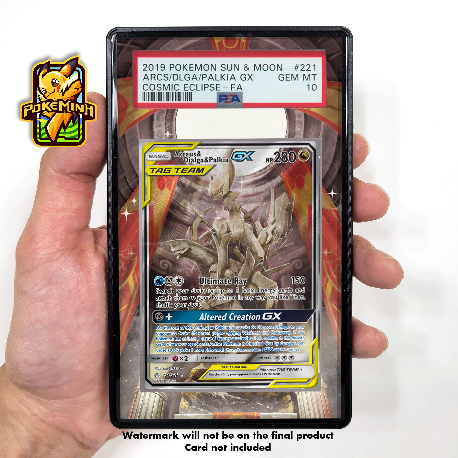 Palkia dialga giratina vstar gx ex vmax v Pokémon card Orica holographic  Pikachu Pokemon custom made