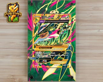 Mega Rayquaza EX Shiny Custom Pokemon Display Case