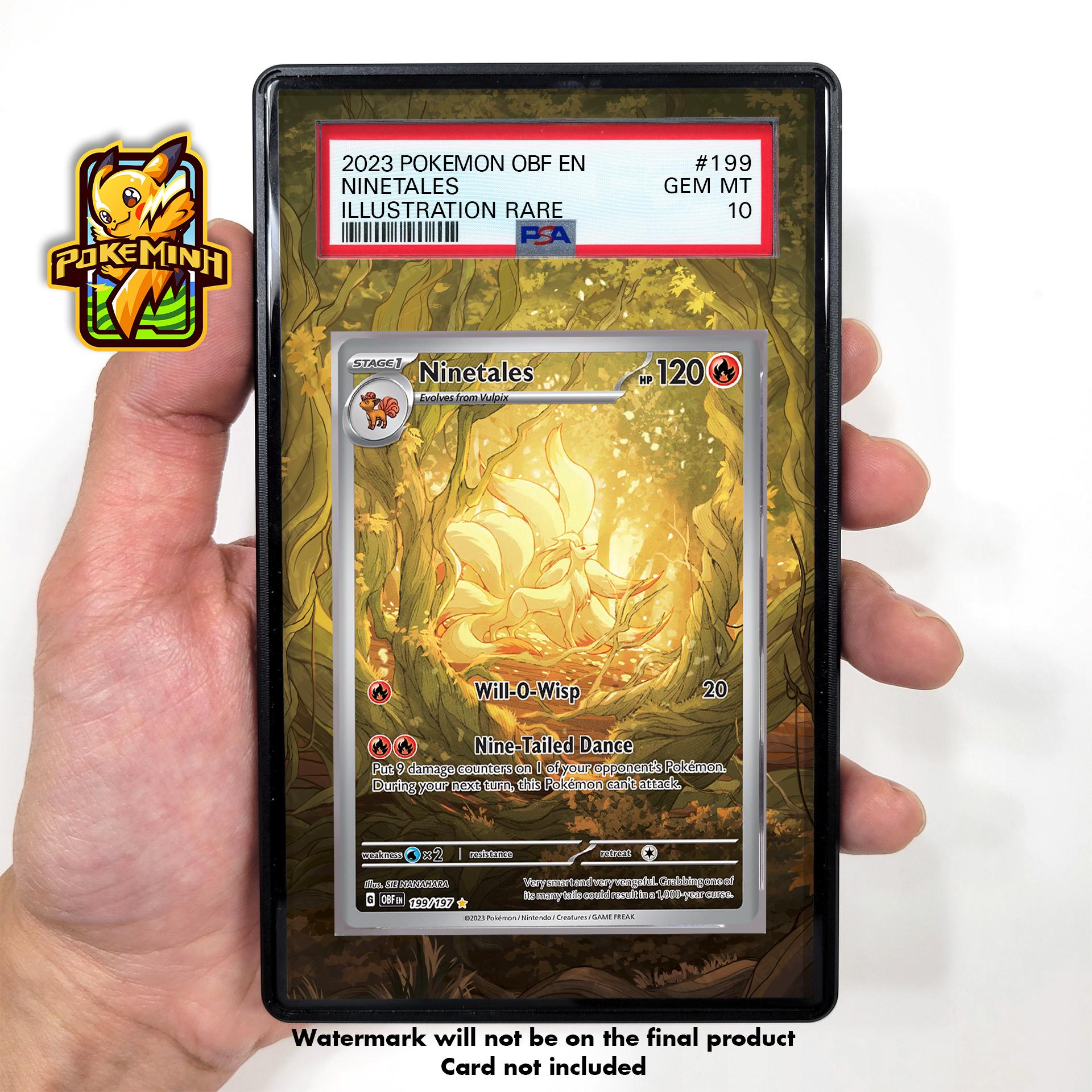 golden ninetales pokemon card Pokemon Ninetales 199/197 Obsidian Flames Illustration Rare Holo Foil Full  Art: Amazon.de: Toys