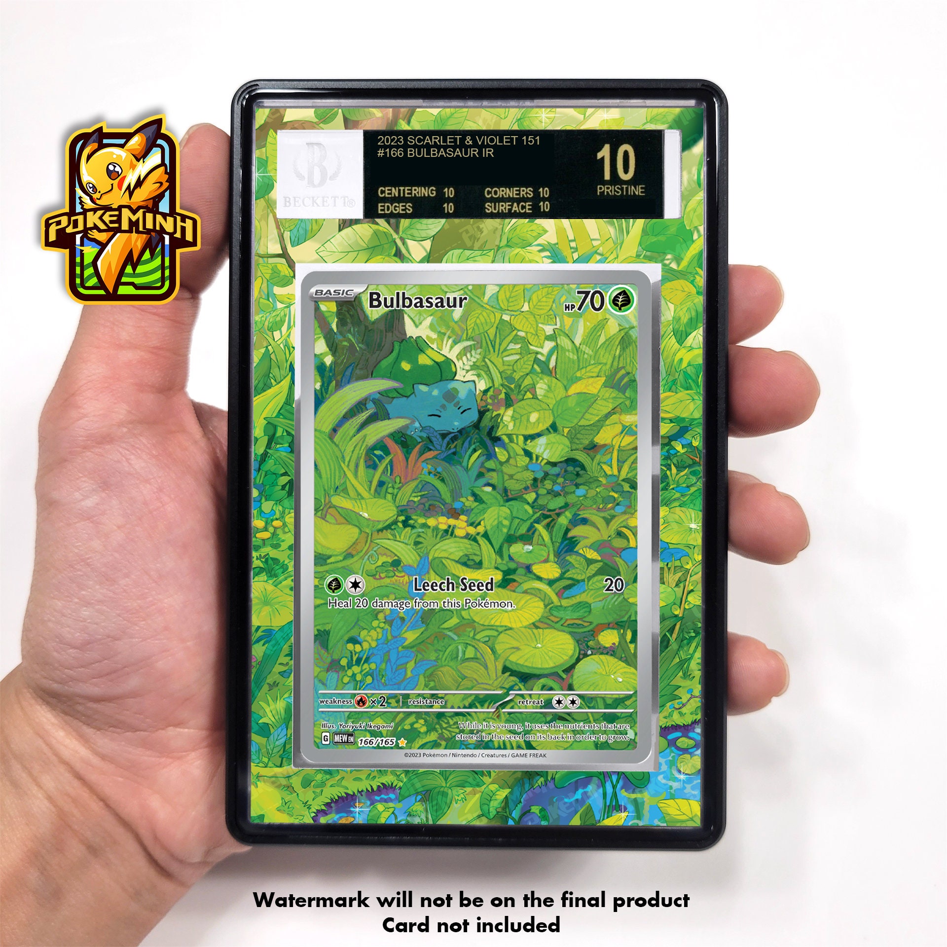 Bulbasaur 151 AR Custom Pokemon Graded Display Case - Etsy