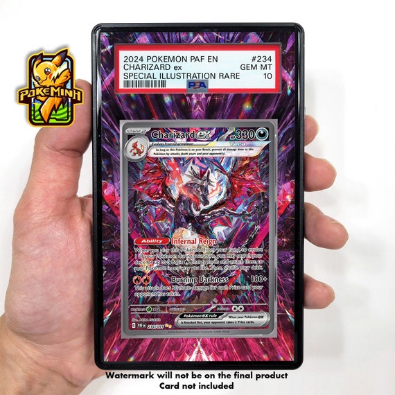 Charizard Tera EX SAR Shiny Custom Pokemon Graded Display Case - Etsy Charizard Tera EX SAR Shiny Custom Pokemon Graded Display Case - Etsy