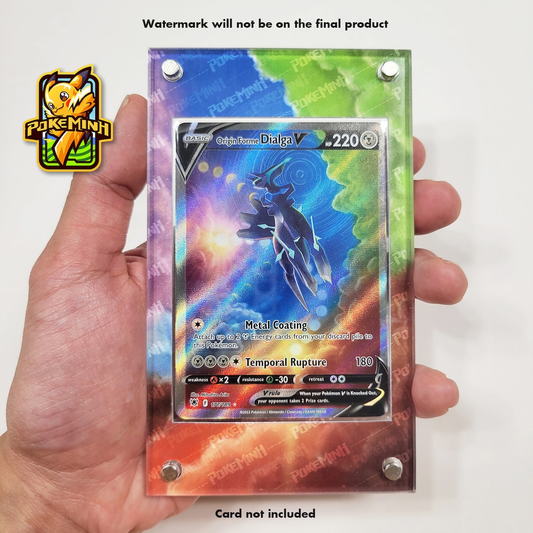 9 Ultra Rare Pokemon Cards Silver Metal Custom Cards in Screw -  Israel