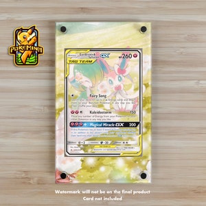 Gardevoir Sylveon GX Art alternatif personnalisé Pokemon vitrine