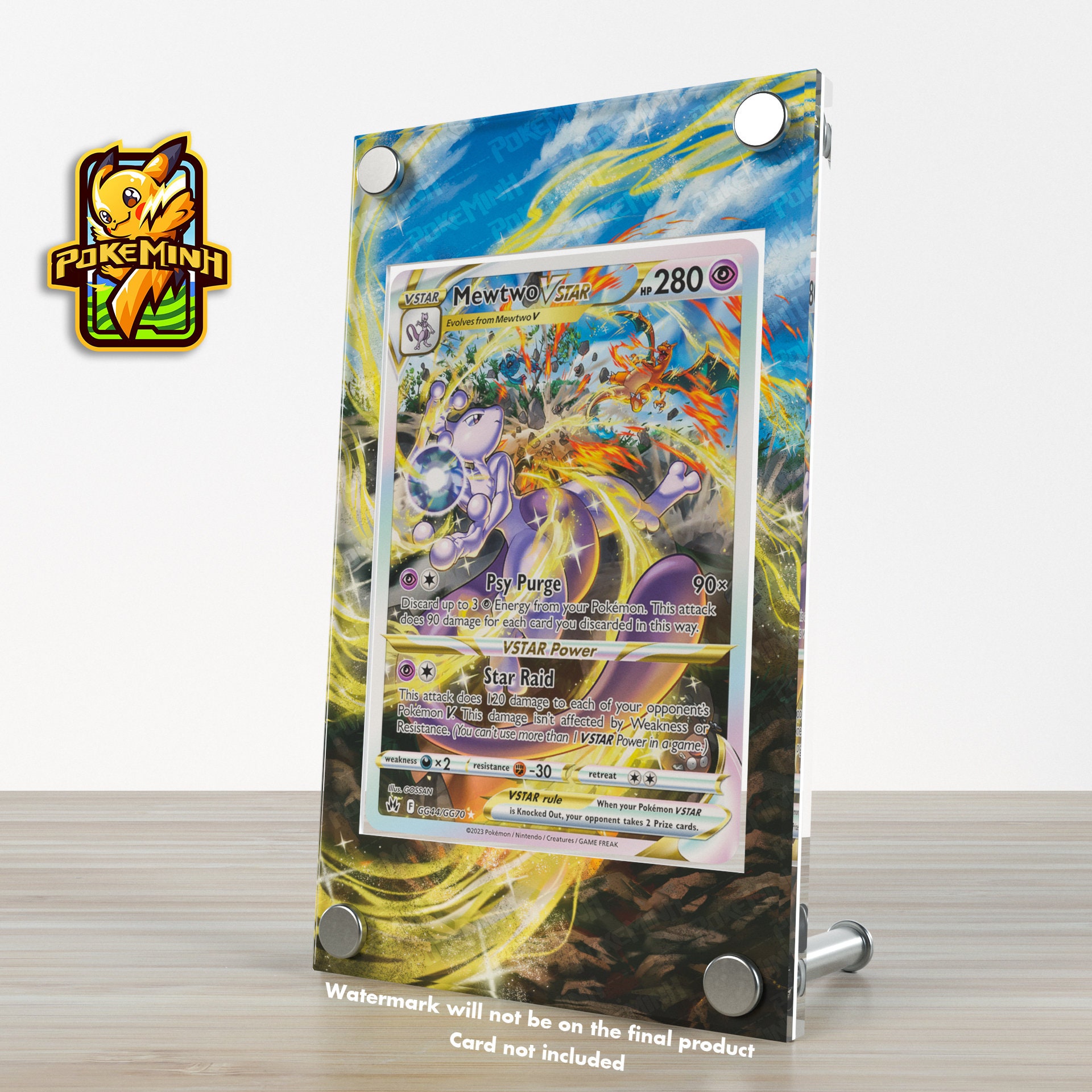 HANDMADE Pokemon Custom Card Armored Mewtwo / Mewtwo V Star 