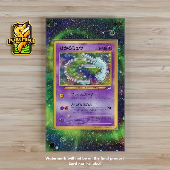 Shining Mew Corocoro Custom Pokemon Card Display Case - Etsy Shining Mew Corocoro Custom Pokemon Card Display Case - Etsy