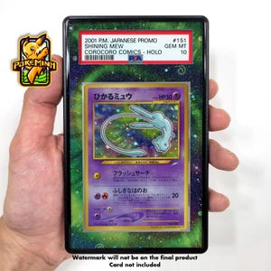 Vitrine graduée personnalisée Shining Mew CoroCoro Pokemon