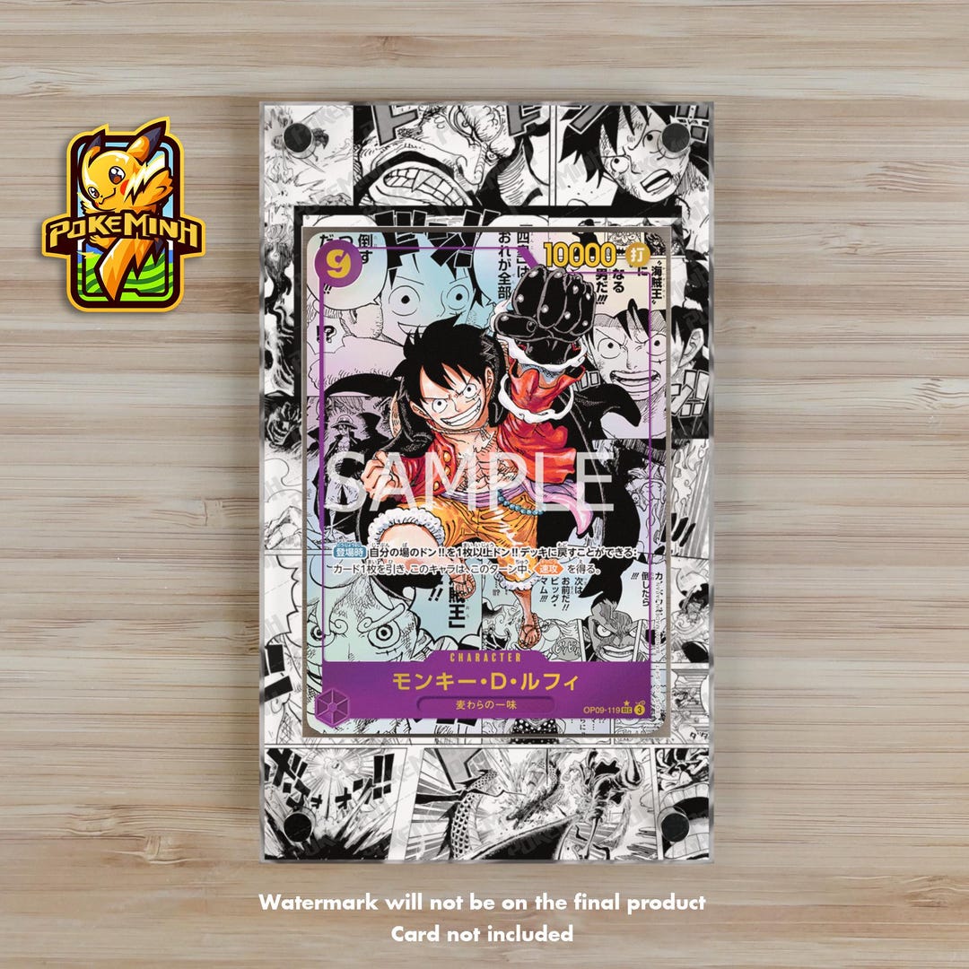 Monkey D. Luffy OP09-119 Manga Custom One Piece Display Case - Etsy