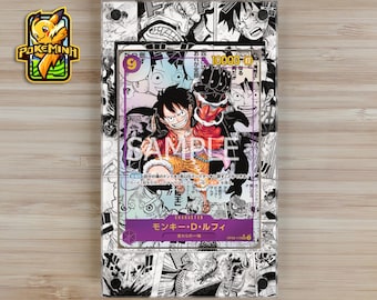 Monkey D. Luffy OP09-119 Manga Custom One Piece Display Case