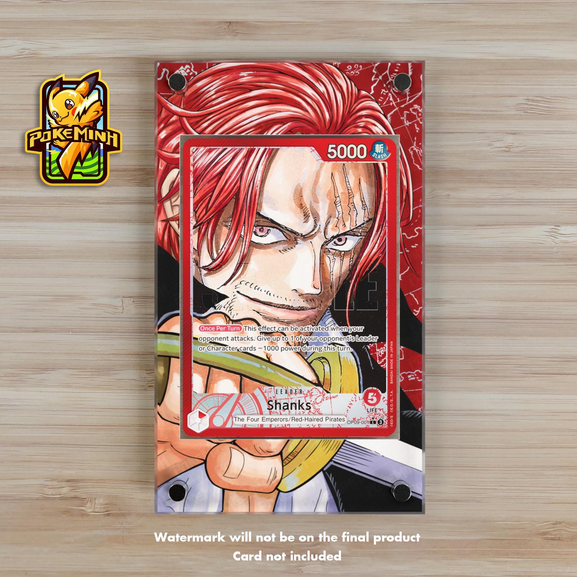 Shanks OP09-001 Leader Alternate Art Custom One Piece