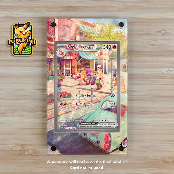 Vitrine Pokémon Skledirge EX SAR personnalisée