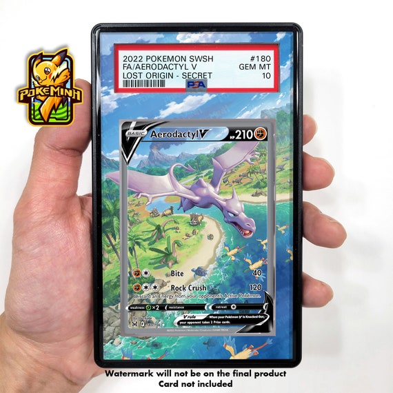 Aerodactyl V Alternate Art Custom Pokemon Graded Card Display Case - Etsy Aerodactyl V Alternate Art Custom Pokemon Graded Card Display Case - Etsy