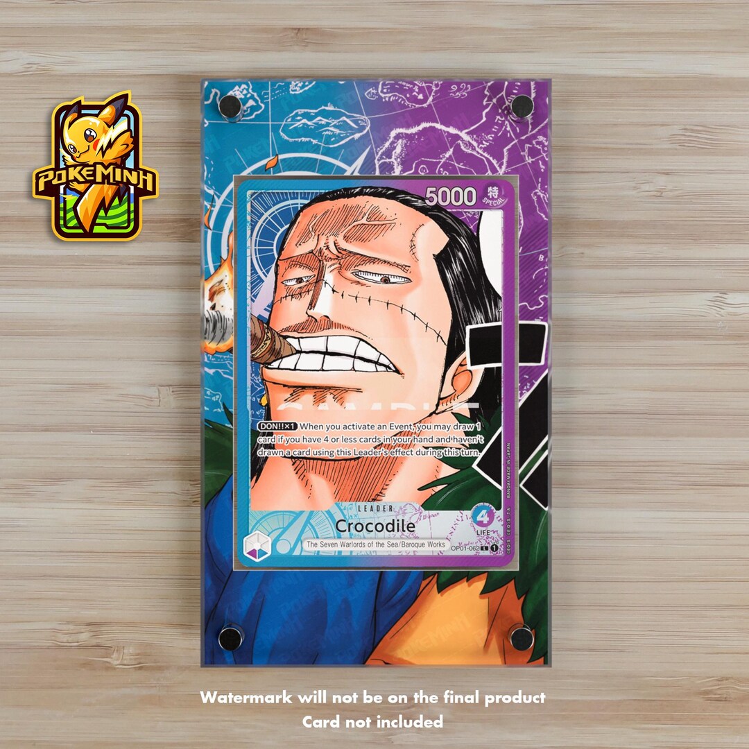 Crocodile OP01-062 Leader Alternate Art Custom One Piece Display