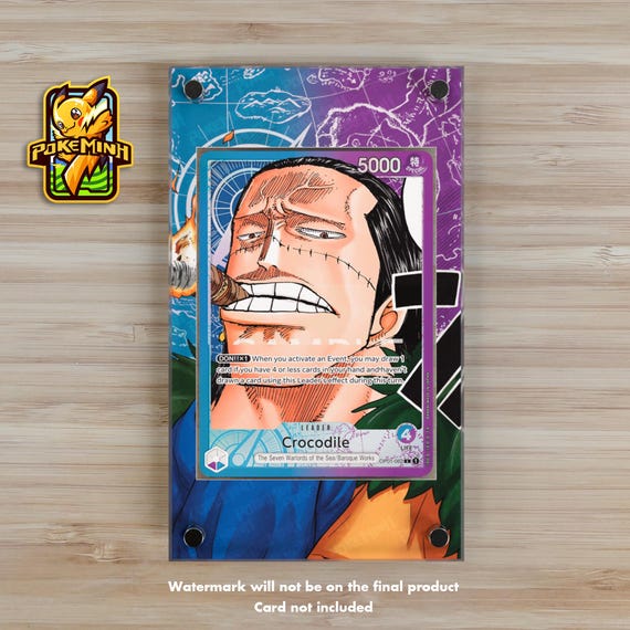 Crocodile OP01-062 Leader Alternate Art Custom One Piece Display