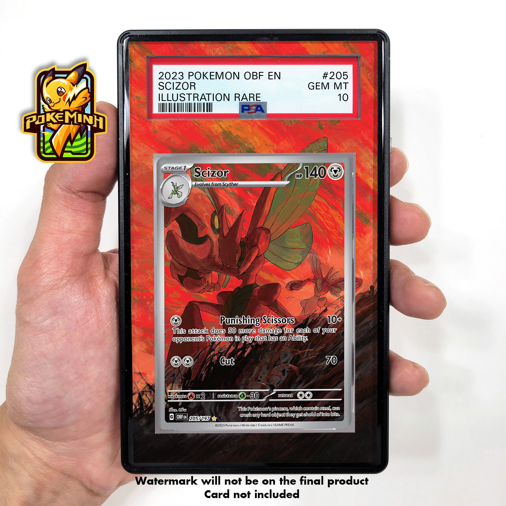 Scizor AR Custom Pokemon Graded Display Case - Etsy