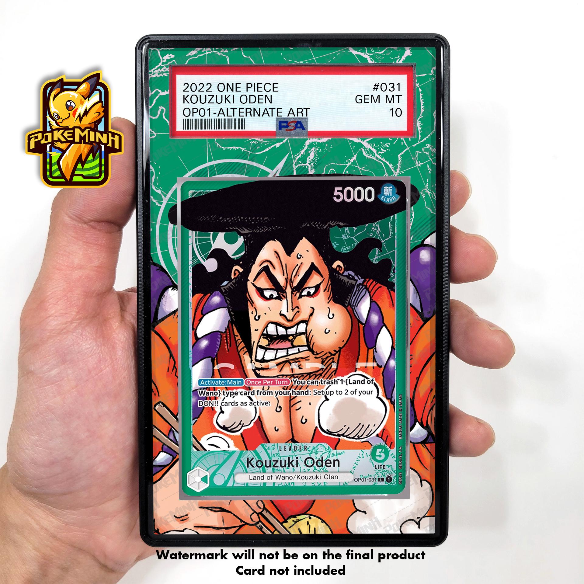 Kouzuki Oden OP01-031 Leader Alternate Art Custom One Piece Graded