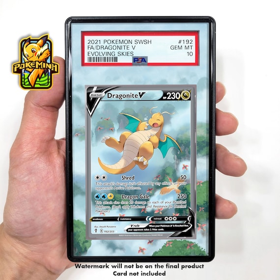 Dragonite V Alternate Art Custom Pokemon Graded Display Case - Etsy