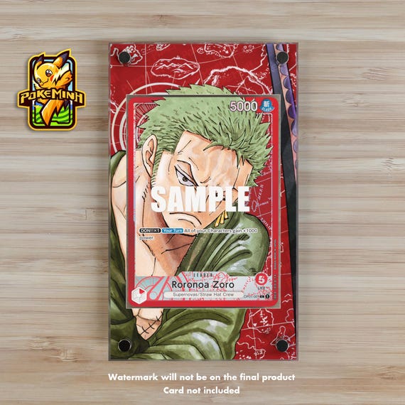Zoro OP01-001 Leader Alternate Art Custom One Piece Display Case