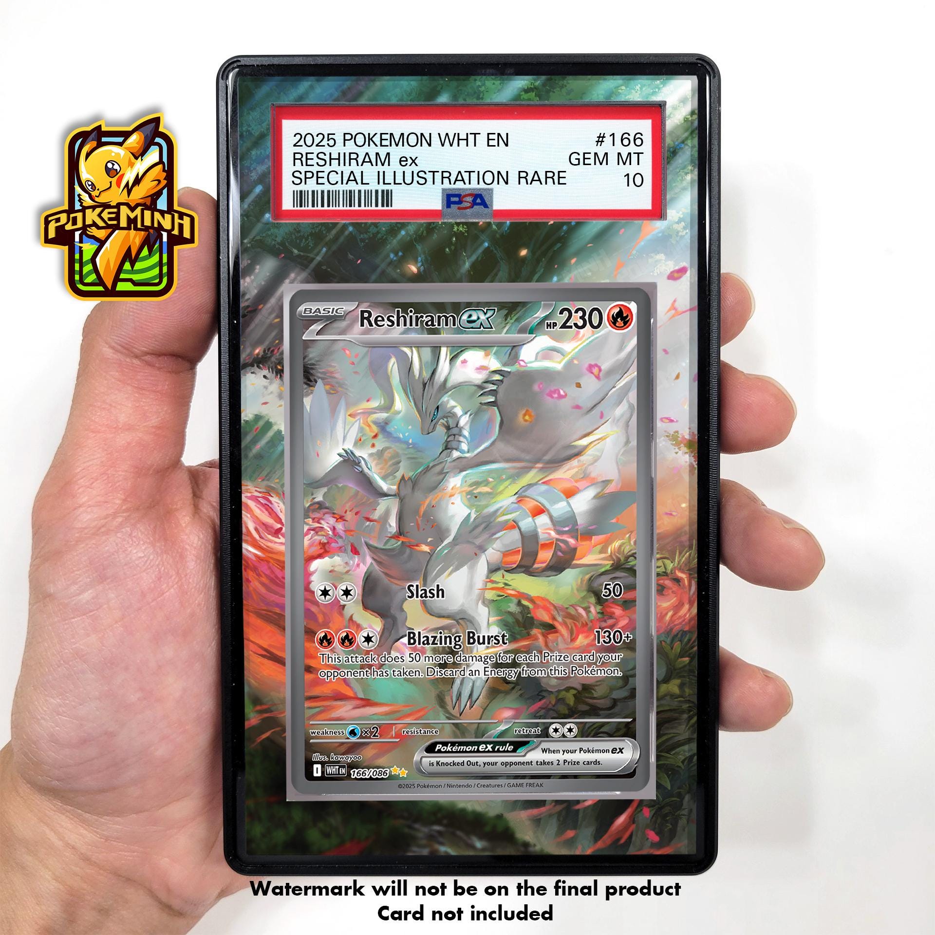 レシラム EX SAR カスタムポケモングレードディスプレイケース - Etsy 日本