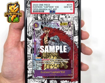 Eustass Captain Kid Manga Custom One Piece Graded Display Case