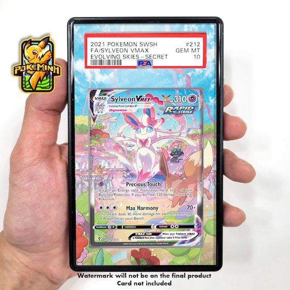 Sylveon VMAX Alternate Art Custom Pokemon Graded Display Case - Etsy