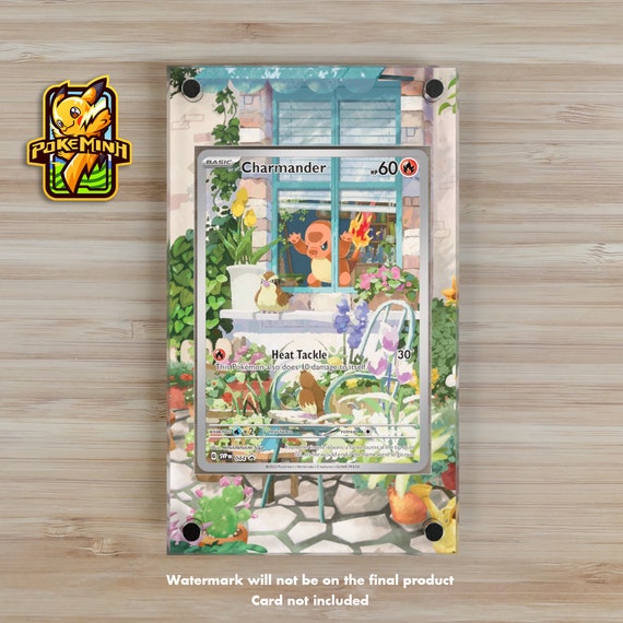 Charmander AR Promo Custom Pokemon Display Case - Etsy Denmark Charmander AR Promo Custom Pokemon Display Case - Etsy Denmark