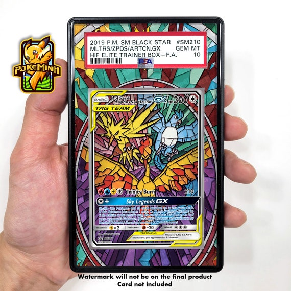 Moltres Zapdos Articuno GX Promo Custom Pokemon Graded Display Case - Etsy Moltres Zapdos Articuno GX Promo Custom Pokemon Graded Display Case - Etsy