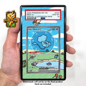 Vitrine graduée Pokemon personnalisée brillante Mew EX SAR