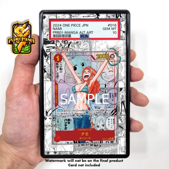 Nami OP01-16 Manga Custom One Piece Graded Display Case - Etsy