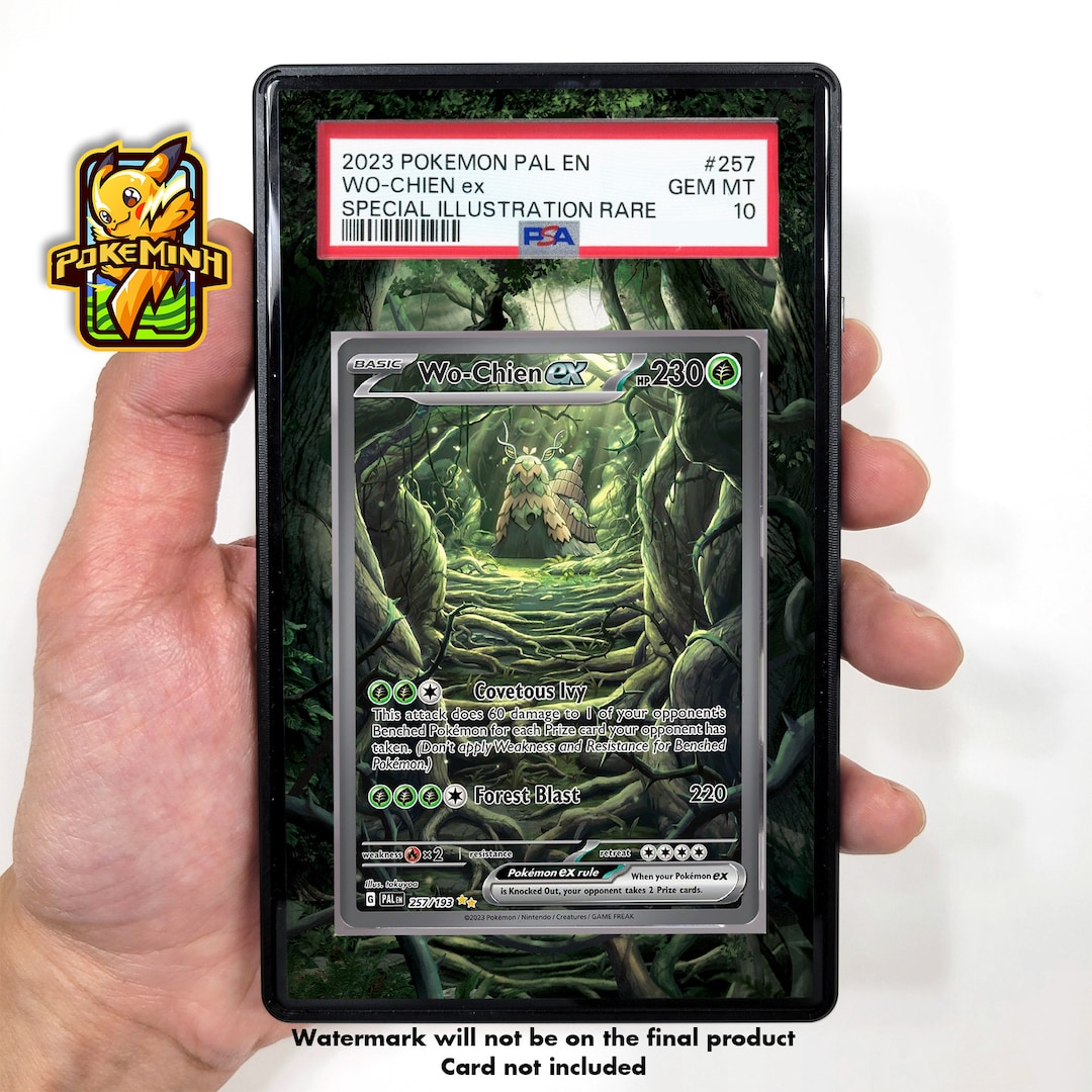 Wo Chien EX SAR Custom Pokemon Graded Display Case - Etsy