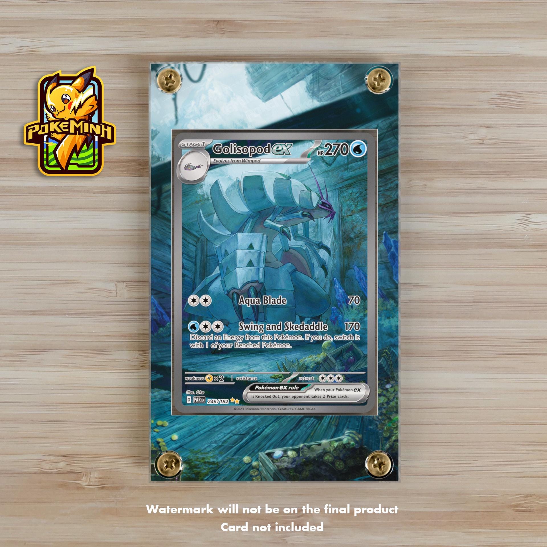 pokemon cards golisopod - ex 221/182 - Paradox Rift - Full Art - Ultra Rare Pokmon Hit Points140 HP Form Pokemon 2020 S2A Explosive Walker
