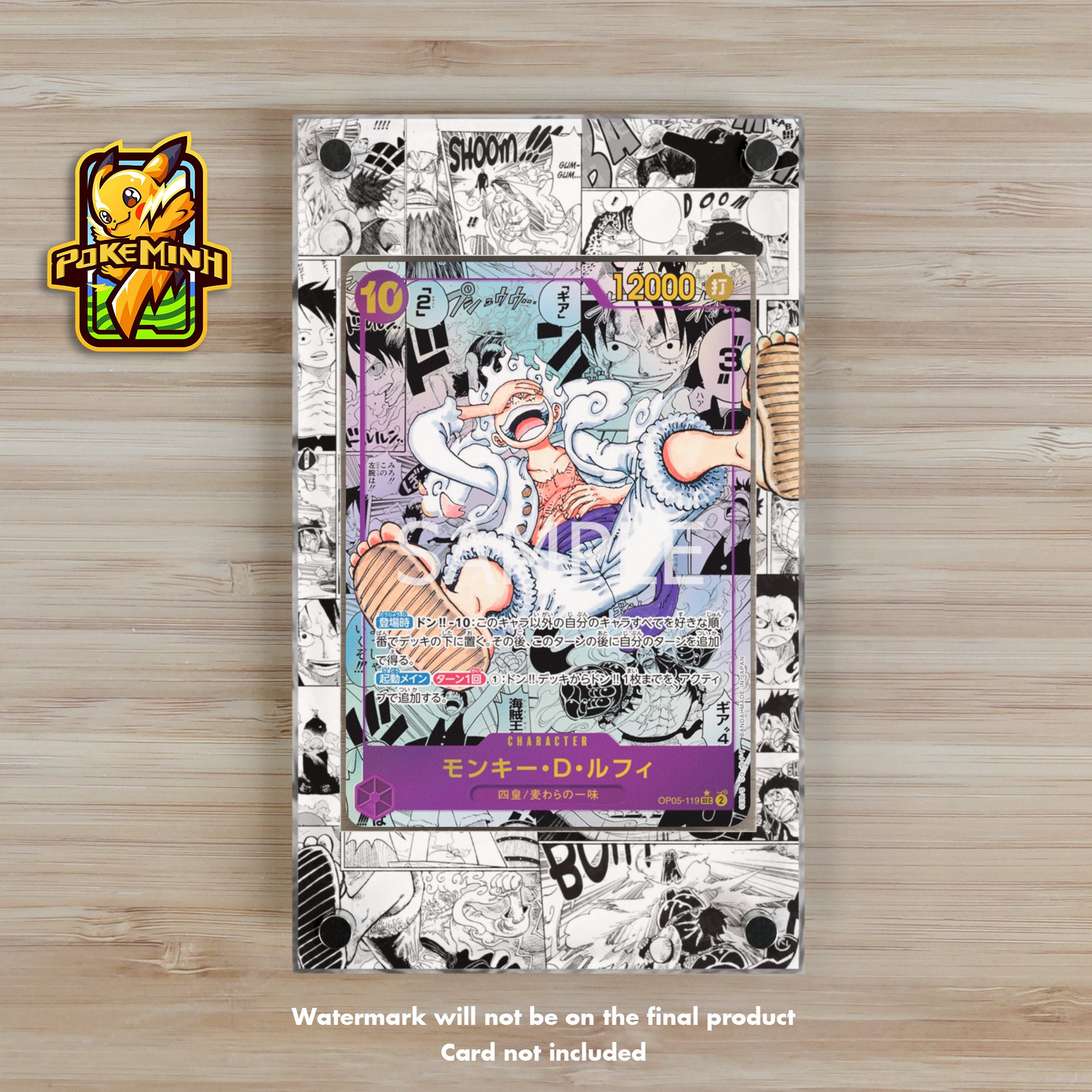 Monkey D. Luffy OP05-119 Manga Custom One Piece Display Case - Etsy