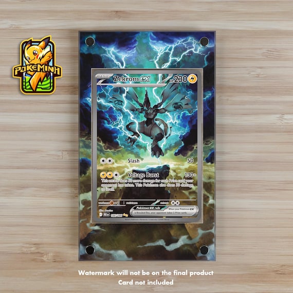 Zekrom EX SAR Custom Pokemon Display Case - Etsy