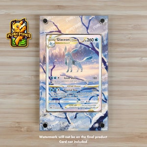 Vetrina espositiva personalizzata per Pokemon con grafica alternativa di Glaceon VSTAR / SAR