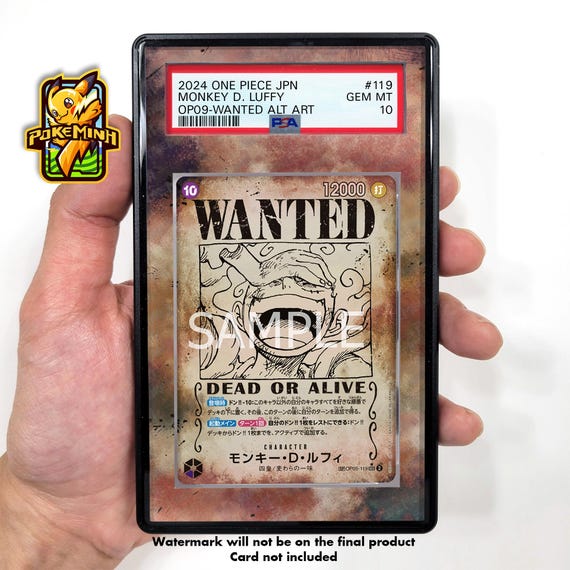 Wanted Poster Custom One Piece Graded Display Case - Etsy