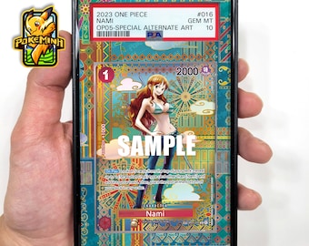 Nami OP05 Special Custom One Piece Graded Display Case