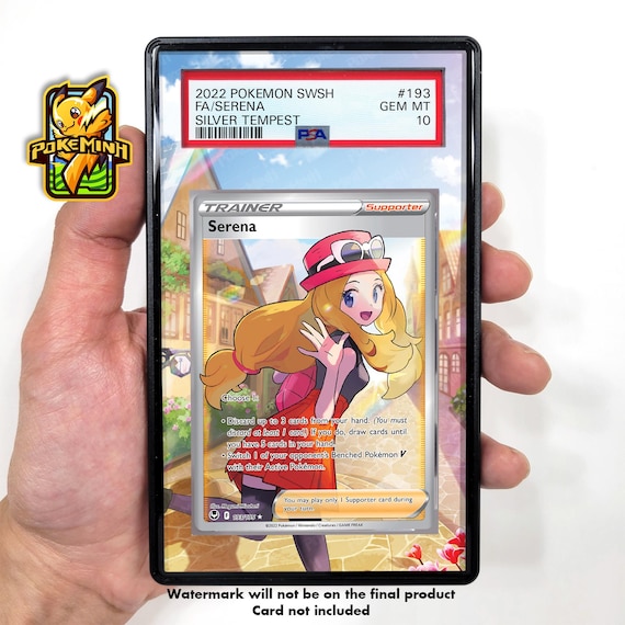 Serena Full Art Trainer Custom Pokemon Graded Display Case - Etsy