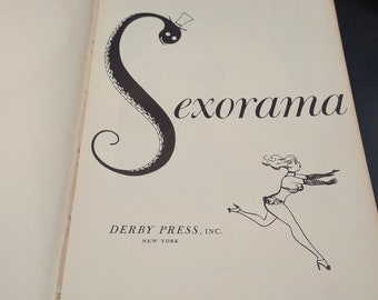 Sexorama- Derby Press- Vintage 1955- Adult Humor Book- Sex Jokes- 1950s Books- Hard Cover Book- Collectible Book- ComicsOld Books  TE#121