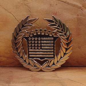Famous stars and straps belt buckle on sale
