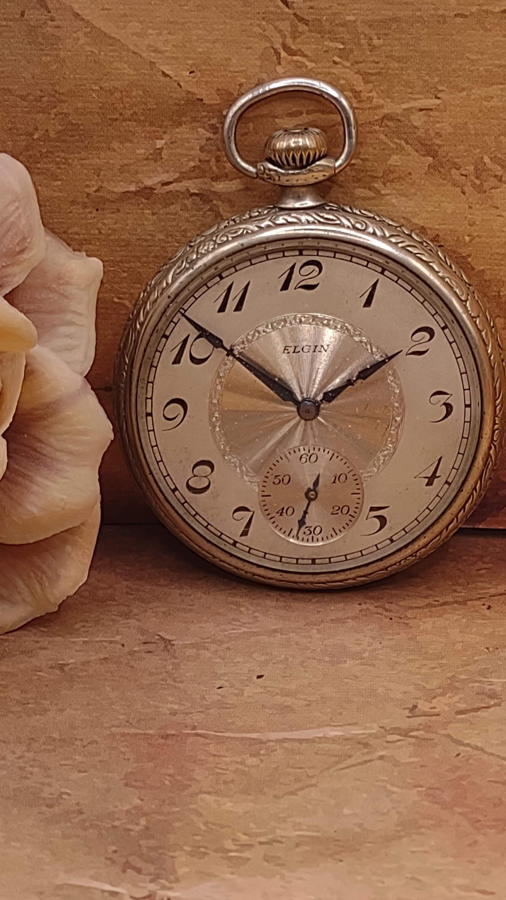 Elgin silveroid cheap pocket watch