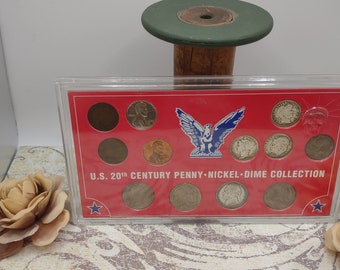 U.S. 20th Century Penny-Nickel-Dime Collection in Original Packaging- Coin Collector- 1990s Coins- United States Minted Coin Set TE#19