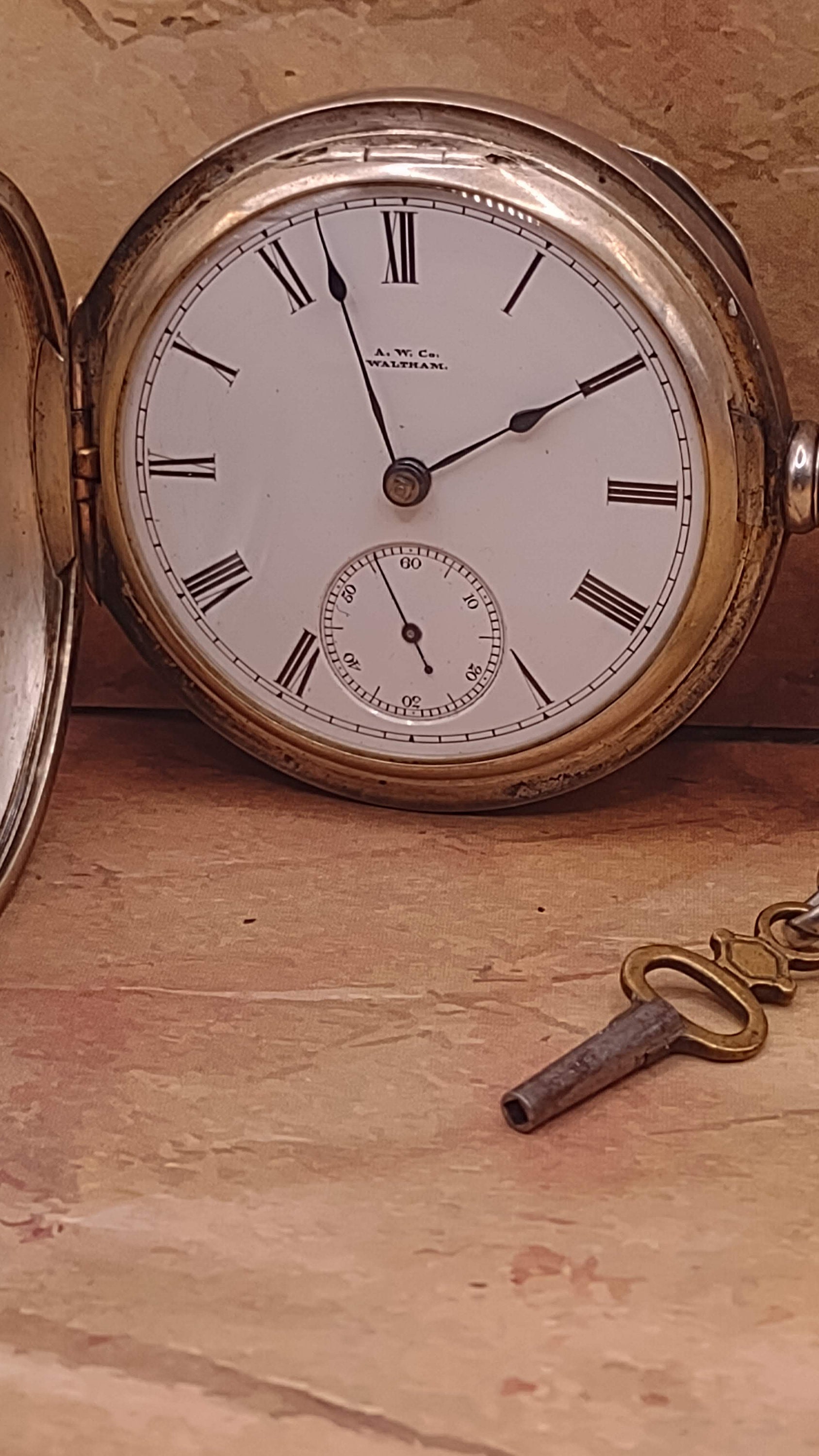 Waltham Pocket Watch Antique Pocket Watch AW Co. Pocket Etsy