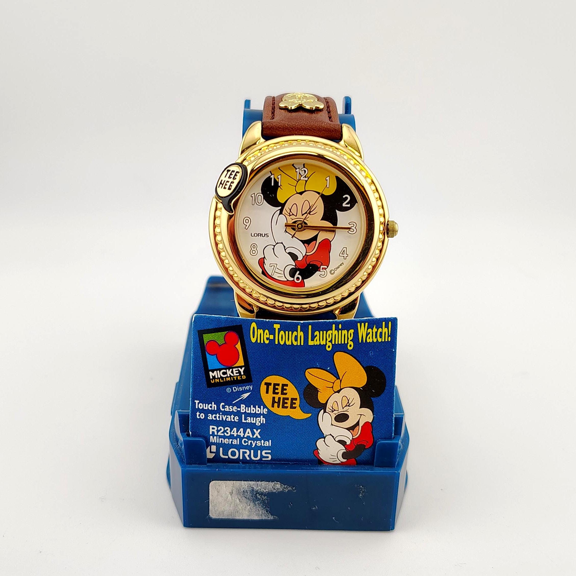 ヴィンテージ ローラス ディズニー ミニーマウス トーキングウォッチ オリジナルボックス＆ペーパー付き - 新品電池 - R2344AX - Etsy  日本