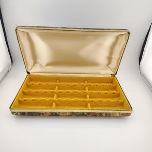 Vintage Mele Jewelry Box – Tortoiseshell Style Earrings Organizer