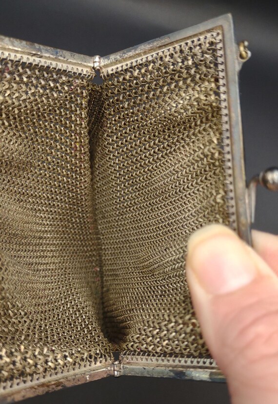 Whiting & Davis Co. Bags- Mesh Purse- Antique Mes… - image 8